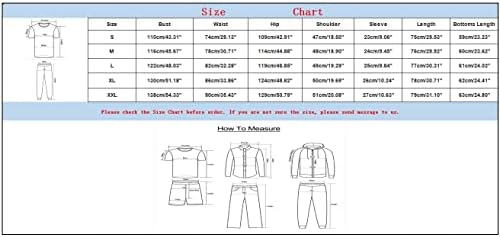 Bmisegm mens одговара голема и висока машка костум со кратки ракави од памук и лабава маица, обична мода од два парчиња костум мажи