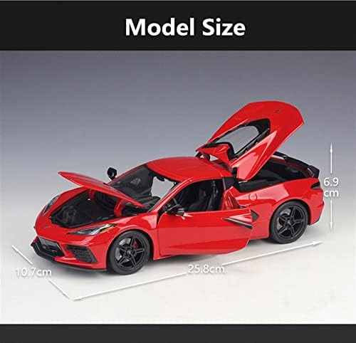 Model Model Model Model 1:18 за Chevrolet Corvette Stingray Coupe 2020 легура завршена автомобил-каша со статички модел на автомобили Собери возила