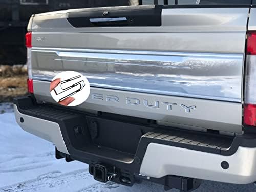 Manfox Tailgate Insert Inlays Letters Amblems Компатибилни за 2017 2018 2019 година со силно лепило и 3Д подигнати декларативни букви