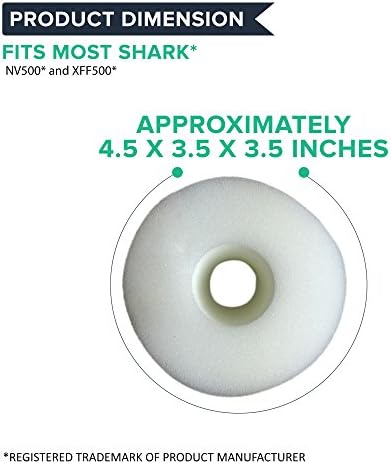 Размислете За Клучна Замена пена &засилувач; Филц Вакуум Филтер-Компатибилен Со Shark ® Дел XHF500, XFF500 – Одговара На Shark ® Модели NV501,