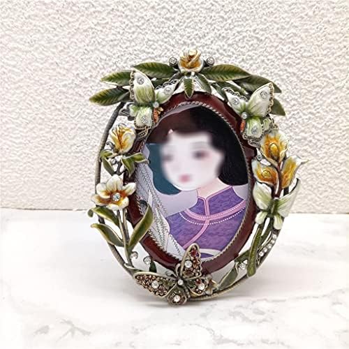 SXNBH Метална гроздобер метална фото рамка цврстина Висок семеен украс Декоративен акцент