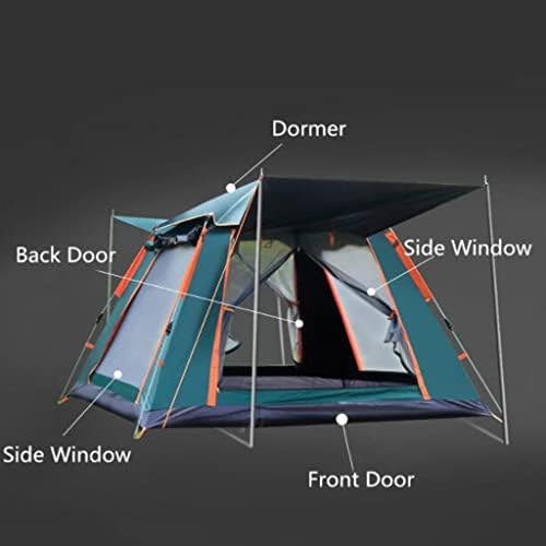 ZLXDP 3-4 Лице Брзо автоматско отворање на отворено кампување шатор Семеен туристички шатор големи шатори за засолниште за сонце