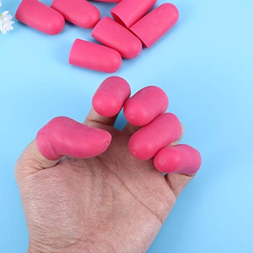 Supvox 12pcs силиконски ракави на прсти Поддршка за силикони заштитници на прсти водоотпорни прсти за прсти за артритис