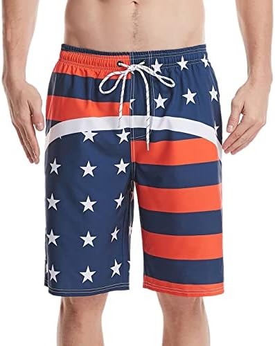36 Одбор Шорцеви Американски Ден Печатење Панталони Знаме Кратка Независност Машка Плажа Машки Панталони Мажи Кратки Одбор Шорцеви