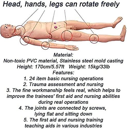 Симулатор за нега на пациенти со машки и женски пациенти, геријатриски вештини за нега на пациенти со заменливи гениталии и
