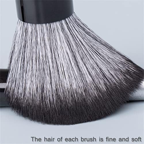 Козметичка четка Mmllzel-црна сребрена серија за коса меки четки-бегнер и професионална алатка за убавина, правејќи пенкало (боја: