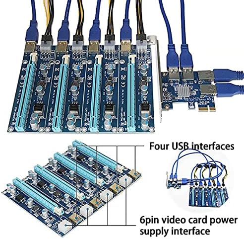 SOLUSTRE Компјутерски Кабелски Адаптери 5pcspci-Експрес I-Адаптер Eve Надворешен Екстендер Продолжување I-E Столб Додаток Порти Компјутер-Мултипликатор I X. - Порта СЛОТ USB Ру?