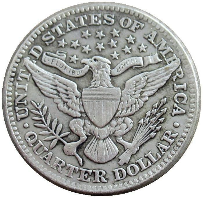 САД од 25 центи бербер 1904 година, комеморативна монета со реплика од сребрена реплика