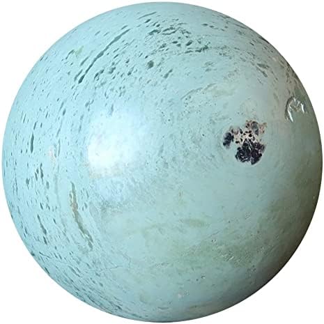 Сатенски кристали сферинска сфера зелена напивка кремаста кристална топка 2.25-2,5 инчи