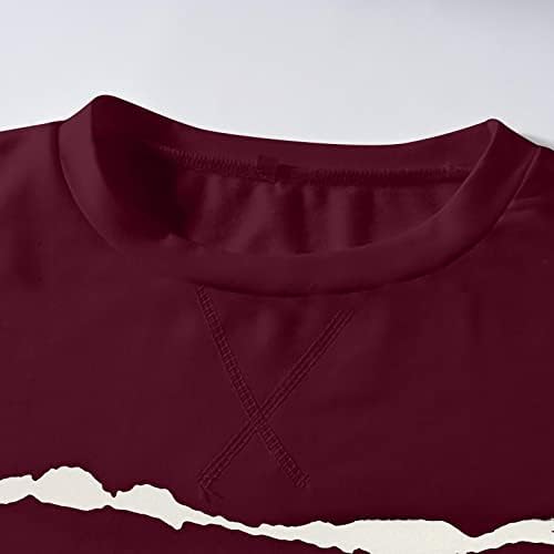 Валентин кошули за жени кошули со долги ракави плус големина на пролетните врвови жени 2023 удобни графички маички Y2K облека