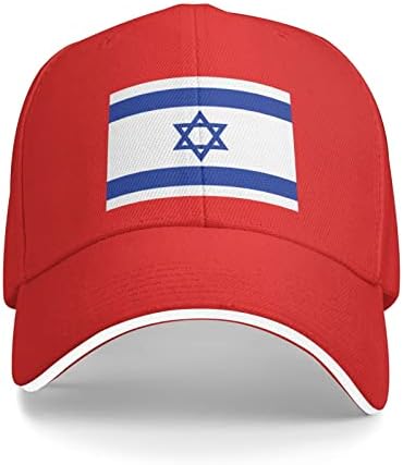 UDTXMPE Израел Знаме Шапка Мажи Жени Мода Риболов Капи Тато Капа Хип Хоп Спортски Капи