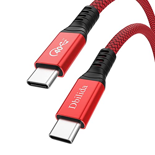 DBILIDA USB 4 Кабел 1.6 ft, 40gbps НАЈЛОН Плетенка USB C Кабел Поддржува [8K@60Hz, 5K/4K@60Hz], 5a 100w Полнење Компатибилен Со Thunderbolt 4/3,