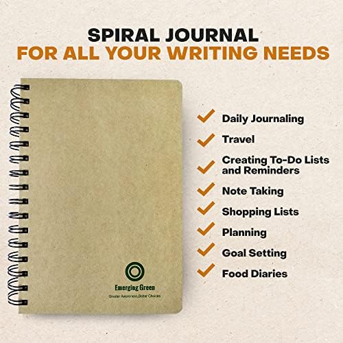Ново зелено-еколошки весник тетратка, тетратки А5 за работа, студии и повеќе, спирална врзана за пливање на Земјата со покривка на хартија