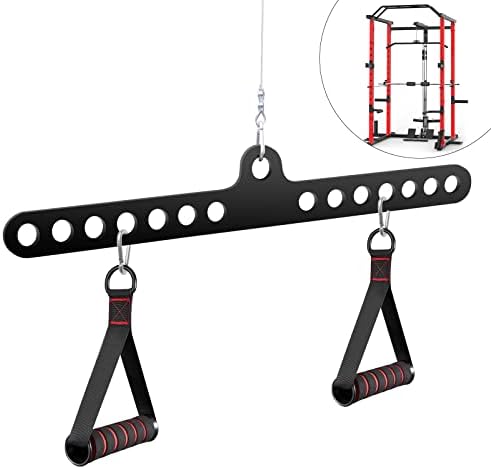ВОХИОВ Фитнес Систем За Домашна Макара Додатоци За Теретана Шипка Со Повеќе Зафати Широк Лат Повлечете Ја Шипката Д Рачка Кабелска Шипка Прилози