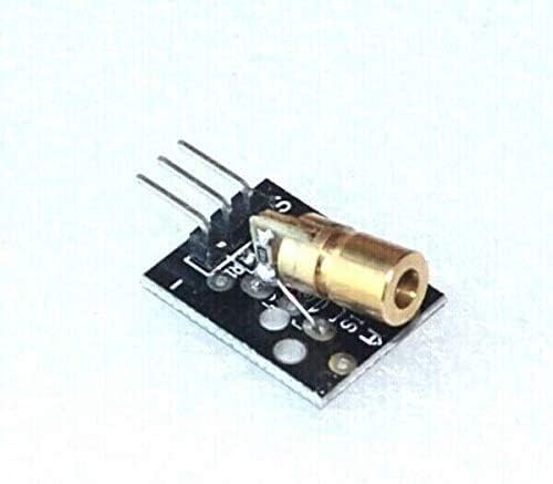 ZYM119 10PCS/LOT KY-008 650NM Ласерски сензор модул 6MM 5V 5MW RED LASER DOT DIODE DIODE COPPE