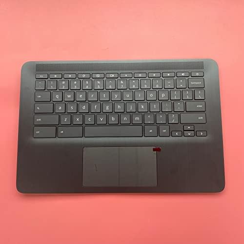 LTPRPTS Заменски лаптоп Горна кутија Palmrest Backlit Litlit Touchpad Settrably Destry for HP Chromebook 14 G6 CB14 G6 L90460-001 Црно