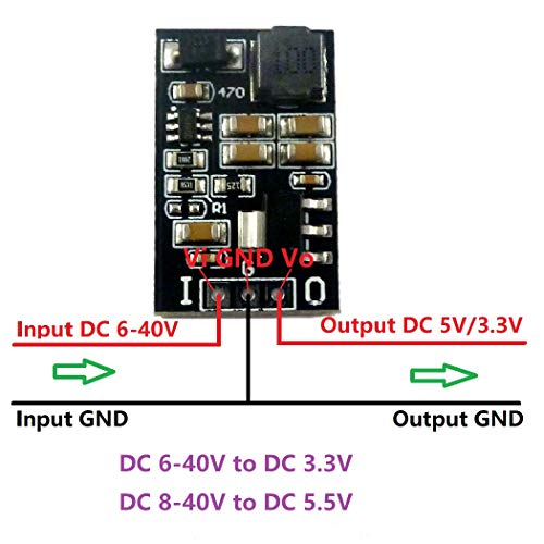 5W DC 6-40V до 5V низок шум 2 во 1 LDO линеарни регулатори и DC-DC Buck Converter Module Заменете го AMS1117 LM317 7805