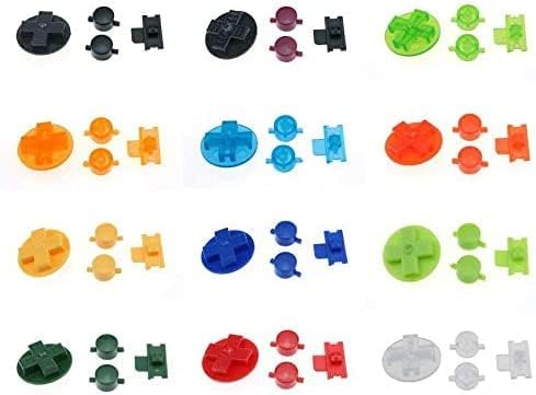 Пластични Копчиња За Вклучување Исклучување Тастатури Д-Влошки А Б Копчиња За Gameboy GB Шарени Копчиња Замена