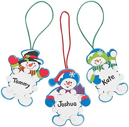 Комплет за занаетчиски украси за снежни снегулки - прави 12 - занаети за деца и забавни активности за дома