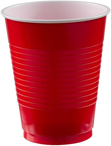 Амскан Светло Розеви Пластични Чаши За Еднократна Употреба, 18 Унци