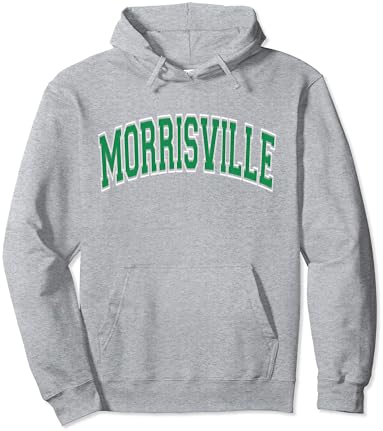 Morrisville NY New York Varsity Style Green Text Pullover Hoodie