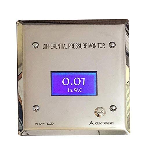 Индикатор за дигитален диференцијален притисок Негативен монитор на притисок во просторијата Изолација на просторијата Монитор за притисок Фарма