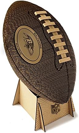 Littlearth unisex-adult NFL Baltimore Ravens картон 3D фудбал, тимска боја, една големина