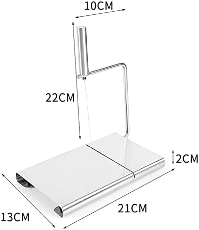 Секач за сирење Chiciris со жица, чистач на сирење од не'рѓосувачки челик со нож за сечење на сирење од жица за кујна, 8,3 x 5,1in
