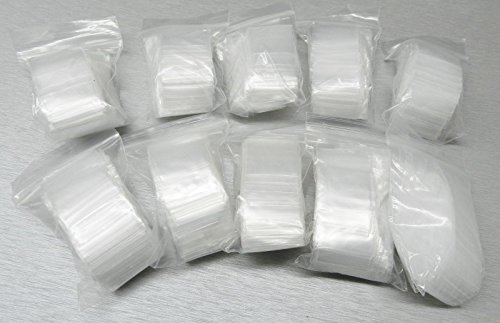 1000 вреќи со ziplock кои можат да се вратат 2mil clear poly 1 x 1 zip заптивка мини 1x1 baggies