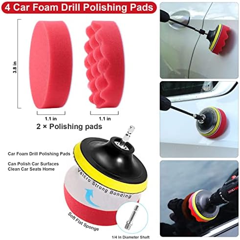 24 парчиња чистење на четки за чистење на гуми за автомобили, со поставени четки за вежбање, алатки за чистење на детали за чистење на возила за
