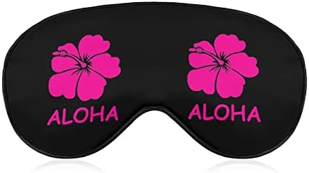 Алоха Хавајски Цвет Меки Маски За Очи Со Прилагодлив Ремен Лесен Удобен Превез За Спиење