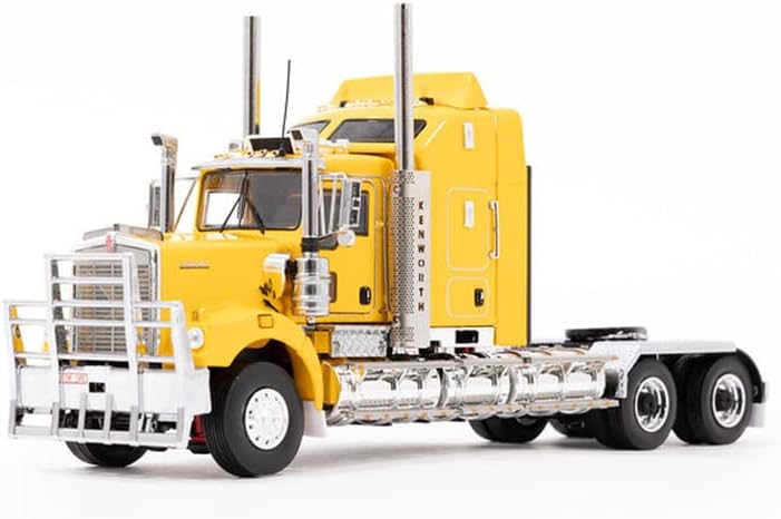 Дрејк за Kenworth C509 Sleeper Chrome Yellow 1/50 Diecast Truck Pre-Builded Model