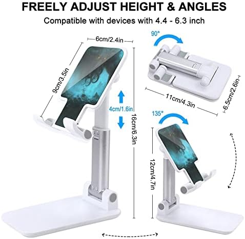 Cthulhu во длабок океан преклопен мобилен телефон стојат прилагодлив држач за таблети за висина на агол