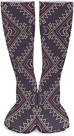 Weedkeycat Декоративни етнички стилисти дебели чорапи новини смешни печатени графички обични топло средно цевки чорапи за зима