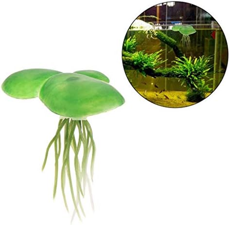 Практичен дизајн на UKD Pulabo и трајни10pcs воден лотос лист за аквариум риба резервоар лебдечки декорација зелени растенија зависни