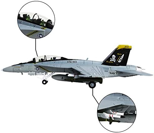 Ханганг 1/100 скала F/A-18 Hornet Strike Fighter Fighter Alim Metal Fighter Fighter Model Diecast Alim Model за собирање или подарок