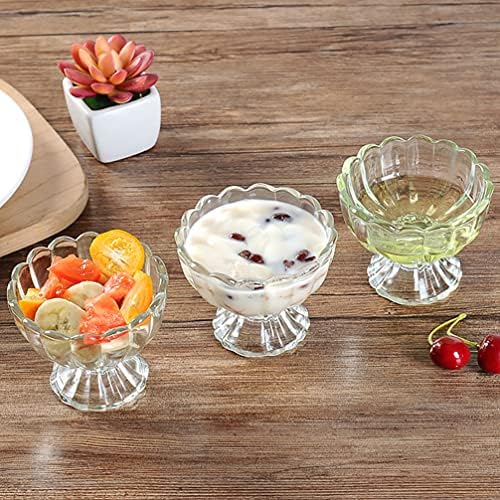Чаши за стакло од хемотон 6 парчиња чаши за сладолед од 100 мл коктел чаши пудинг чаши храна десерти за сервирање чаши пиење чаша чаша