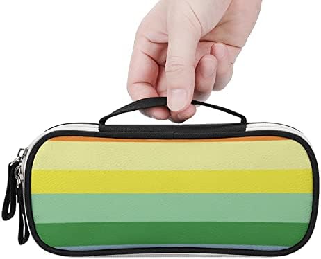 Геј гордост ЛГБТ виножито молив случај со голем капацитет торбичка за молив со рачно рачно пенкало торба за шминка, организатор за