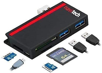 Navitech 2 во 1 лаптоп/таблет USB 3.0/2.0 Hub адаптер/Micro USB влез со SD/Micro SD-читач на картички компатибилен со HP 11A-NB0002NA Chromebook 11,6 инчи