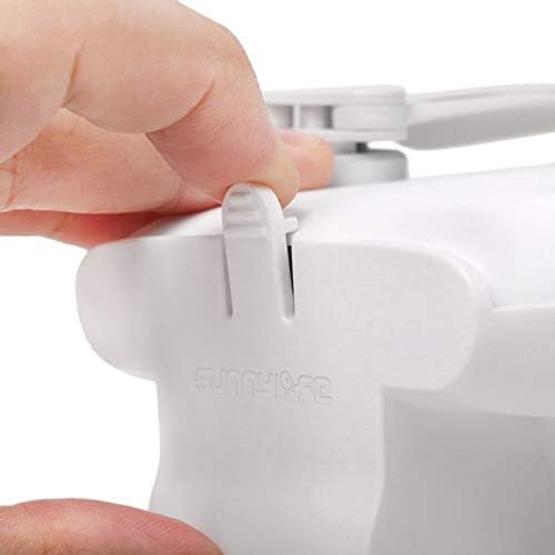 Fansipro Интегрирана заштитна заштита на леќи за леќи за Gimbal камера за додатоци за дронови на Fimi X8SE, 91 * 74 * 47, бело