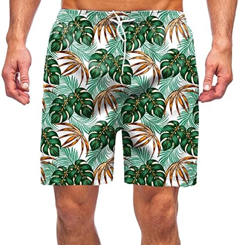 Брз y Трамп Менс пролетни летни обични панталони панталони печатени спортски панталони со џебови за пливање масти за пливање стебла