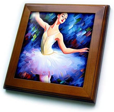 3дроза Балет Дигитална Уметност-Кул Балерина Девојка. Уметноста На Танцот. - Врамени Плочки