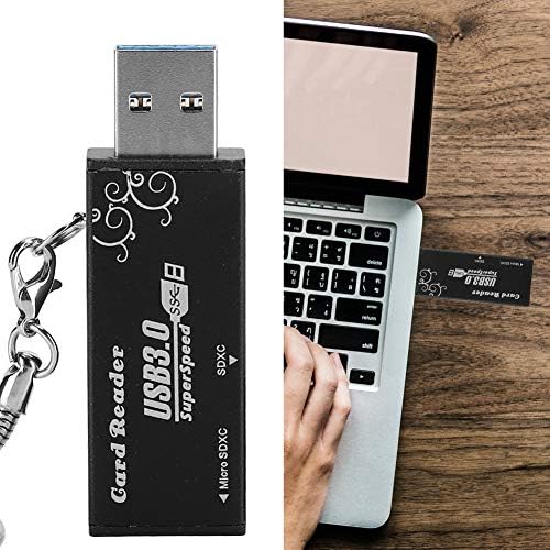 Мултифункционален Читач На Мемориски Картички PUSOKEI, Пренослив USB 3.0 Адаптер За Картички со Голема Брзина, Двојно Читање Со