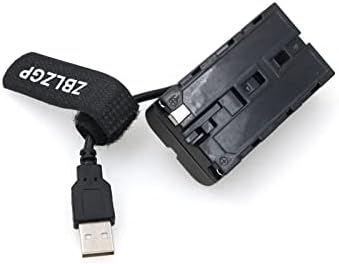 ZBLZGP USB до замена на батеријата за Dummy за Sony-L NP-F550 NP-F570 NP-F970 батерии Адаптер кабел