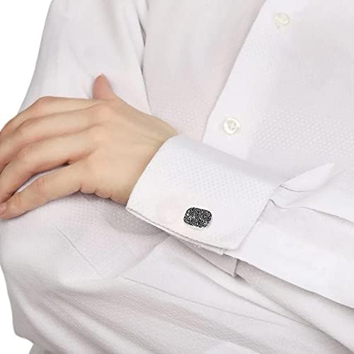Креативни и разноврсни столпчиња за ракави за мажи и жени со цветни ленти француски додатоци за копче за кошула тенка линија за вратоврска