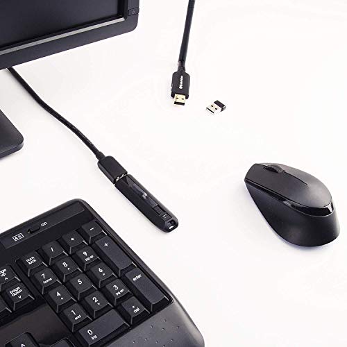 Кабелски работи долг USB до USB продолжениот кабел 10 стапки во црна боја за веб -камера, VR слушалки, печатач, хард диск и повеќе - 10 стапки