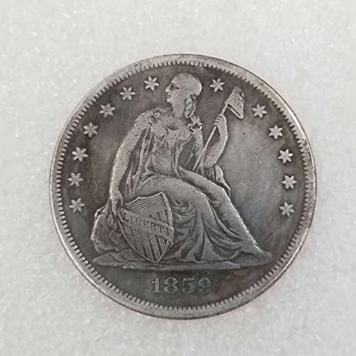 КСИЈАНГБИНКСУАН 1859.1870.1871.1873 Американско Знаме Комеморативна Монета Античка Сребрена Долар Колекција Метална Монета Позлатена