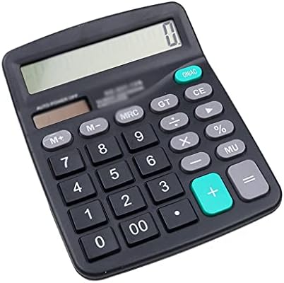 Научен калкулатор за соларен калкулатор MJWDP Пресметајте комерцијална употреба Пребројување 2 во 1 напојувано 12 цифра соларна или калкулатор за батерии со копче