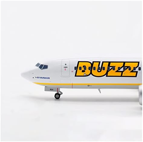 Модели на авиони Appliqe 1: 200 скала легура модел на авиони погодни за Buzz Aviation Boeing B737-8MAX SP-RZC Орнамент Графички дисплеј