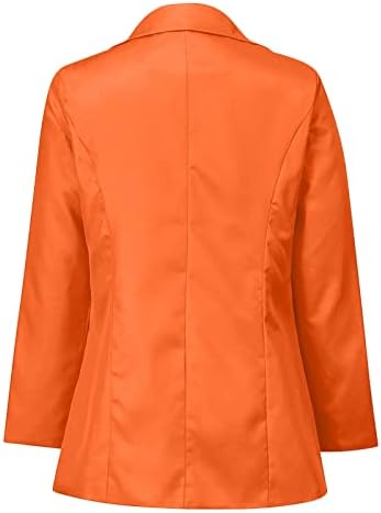 Женски миди блејзер јакни модни долги ракави цврсто копче надолу предниот отворен кардиган деловен палто за ровови